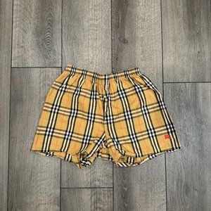 vintage burberry sleeping shorts